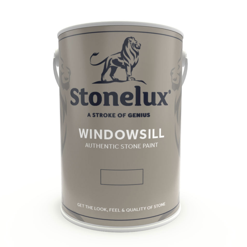 A 5 litre tin of Stonelux Windowsill Paint 